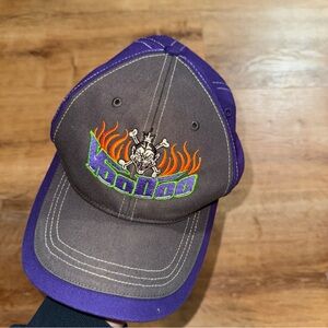 VooDoo Skull 2 Tone Moto Ranger Baseball Cap Richardson Style Tag Purple Trucker